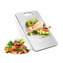 Titanium Cutting Board NonPorous DualSided for Meat and Vegetables Dishwasher Safe 10.3x6.2in