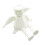 Figurine d'ange articulée, pose assise avec pieds-Blanc 3 1