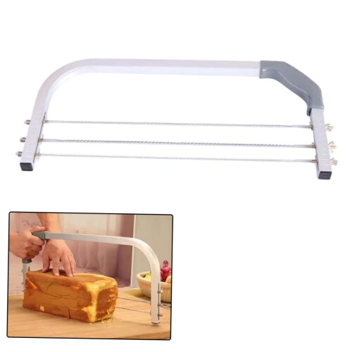 Adjustable 3 Layer Cake Slicer and Leveler Tool with Precision Cutting for DIY Baking