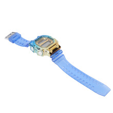 Bunter Gradient-Digitaluhr, Blau-Gold, 240mAh, wasserdicht