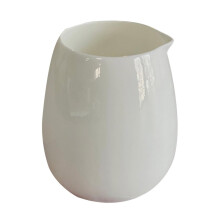 Ceramic Milk Jug with Precise Pour Spout, HeatResistant Porcelain Cup for Coffee and Drinks