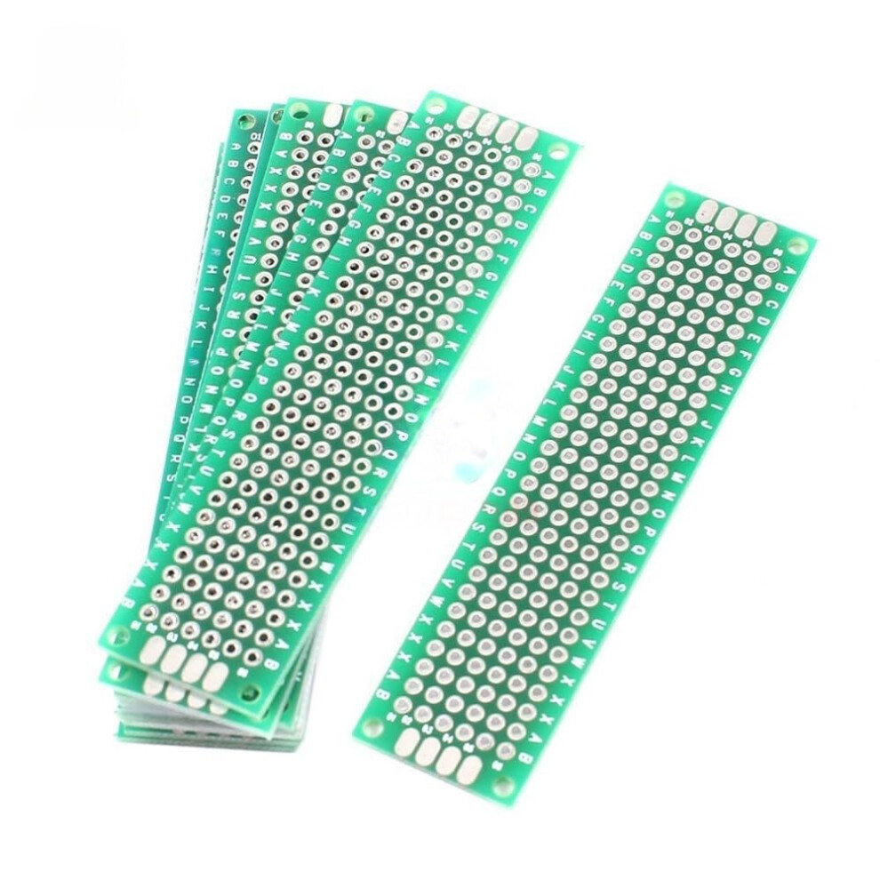 Diy Pcb Board 5Pcs 2X8cm Doublesided Fiberglass Prototype Circuit Board For Electronics 9771547226222