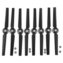 Drohnenpropeller, kompatibel mit Yuneec Q500/Q500M/Q5004K, 8 Stück, schwarzes Kunststoff-Schnellwechsel-Selbstsperrsystem