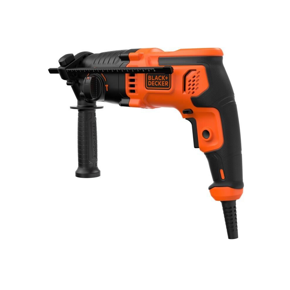 Black + Decker Black Wired Hammer Drill - +Decker - Behs01-Qs - 650W - With 2 Drill Bits