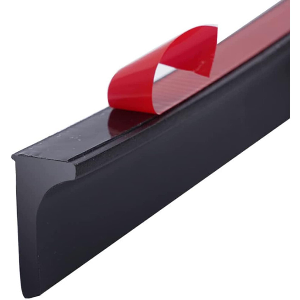 78 Inch Shower Water Barrier Collapsible Threshold Selfadhesive Splash Guard For Bathroom And Kitchen Black 9169991249193