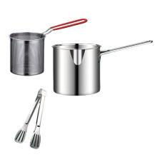 304Stainless Steel Cooking Pots Kitchen Frying Pans-C style