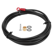 Hydraulic Brake Hose With Brass Connection Insert High Pressure Anti Riot Tubing Teflon Reinforced Braid Durable For Mountain Bike DIY Accessory