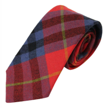 100% Wool Traditional Lightweight Tartan Neck Tie - Highland Sunrise