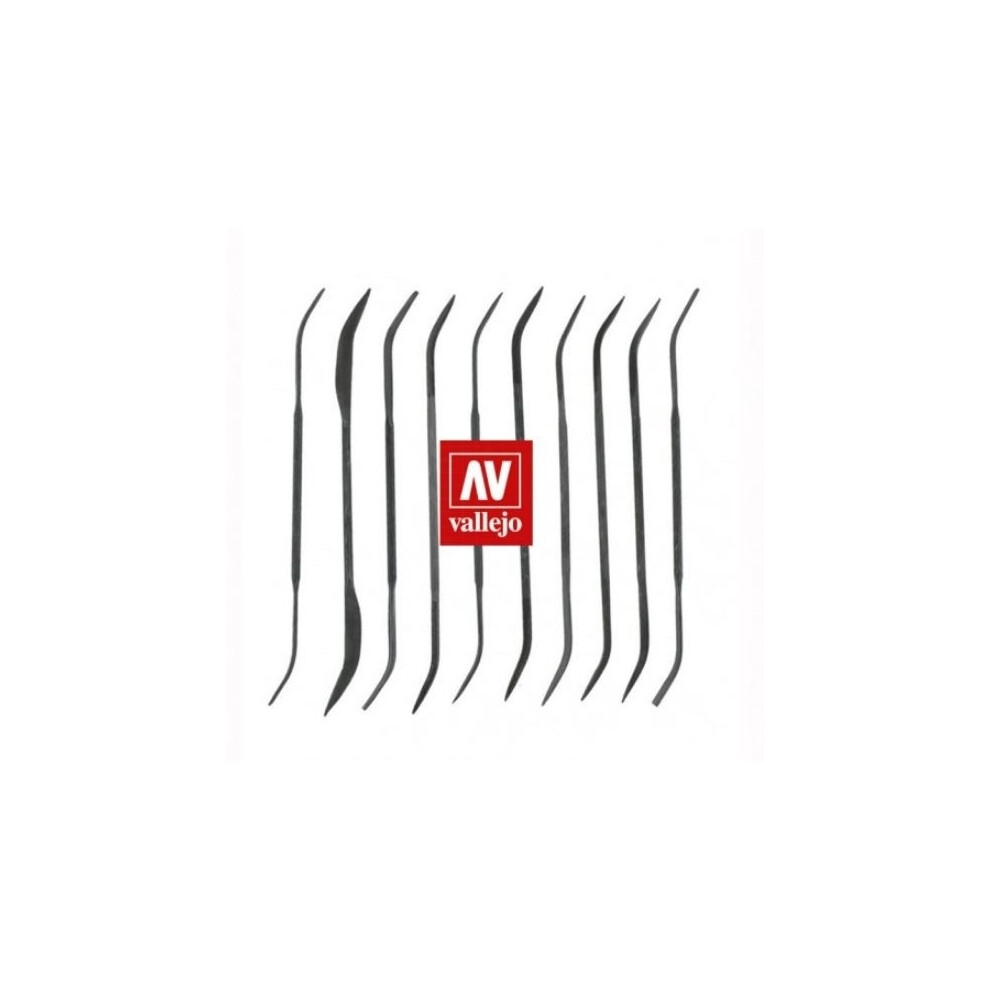 Valt03003 - Av Vallejo Tools - Budget Riffler File Set (10Pc) 8429551930116