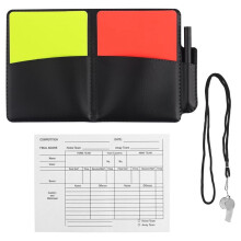 Soccer Referee Kit, Warning Football Referee Kit Include Yellow Red Cards, Loud Crisp Sound Whistle with Lanyard