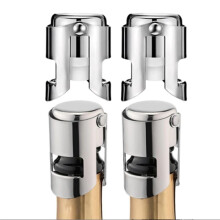 4 Tappi per Champagne In Acciaio Inossidabile, Salva-Champagne con Silicone Anti-Perdita per Champagne