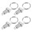 4 Pcs Spring Plunger with Pull Ring,M10x1.5 Pull Ring Indexing Plunger Retractable Spring Manual Plungers for Industrial 1