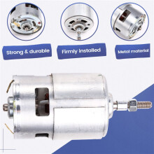 755 -Motor för Ogräsklippare 12V Gräsklipparmotor med Lång Axel för Effektiv Ogräsklippning och Trimning