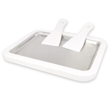 Ice Cream Yogurt Machine Stainless Steel Fried Ice Tray Fried Yogurt Machine Compact Home Ice Cream Machine