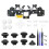 Ergonomic Micro- Tactile Clicky Hair Trigger Kit+Joystick Cap for PS5 Controller BDM-030/040/050 12 Key Click B 1