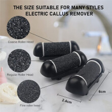 6 PCS Replacement Roller for Electric Callus Remover - Feet Pedicure Kit - Extra Coarse, Regular Coarse, Fine
