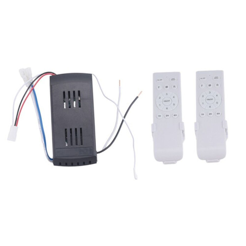 Universal Ceiling Fan Remote Control Kit 50W 6Speed Timing Function Replacement Remote for  Ceiling Fans & Lights A