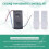 Universal Ceiling Fan Remote Control Kit 50W 6Speed Timing Function Replacement Remote for  Ceiling Fans & Lights A 7
