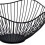 Iron Fruit Basket Fruit Container Bowl Home Drain Display Basket Table Bread Snacks Tray Storage Snacks High Black 5