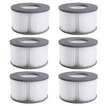 6 PCS Replacement Filter Cartridges for MSpa Filters for MSpa Models From 2020 for Inflatable Pools