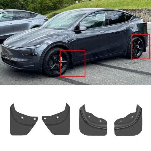 Mud Flaps for  Model Y Juniper 2025  Guards Exterior Accessories No Drilling Mud Guard Tire Protector 2