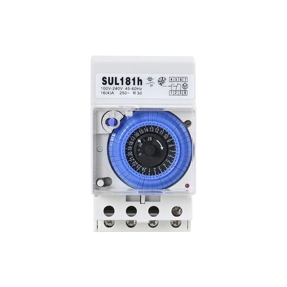 Geya Sul181h Mechanical Timer 24 Hours Programmable Din Rail With Battery 110V-240V 6032022731680