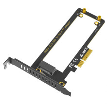 PCI-E 4.0 4X to NVMe Ruler 1U GEN-Z EDSFF 9.5mm 15mm 25mm Thickness Short SSD E1.S with Heat Sink PM9A3 PM9D3 Adapter