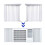Window Air Conditioner Side Panels with Frame Adjustable Window Ac Insulation Side Panel for BTU Window AC Unit 10
