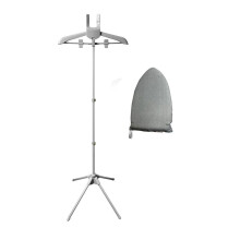 Foldable Garment Steamer Stand with Ironing Gloves for Clothes,Adjustable Steamer Rack with Two Clips for Suit Shirt,A