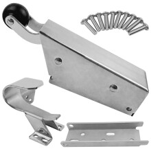 Heavy Duty Stainless Steel Hydraulic Door Closer with Screws, Silent Automatic Closing for Freezer
