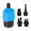 Boot-Luftventil-Adapter-Kompressor-Set für Kajak, Paddle-Board, aufblasbares Floß Blau 2