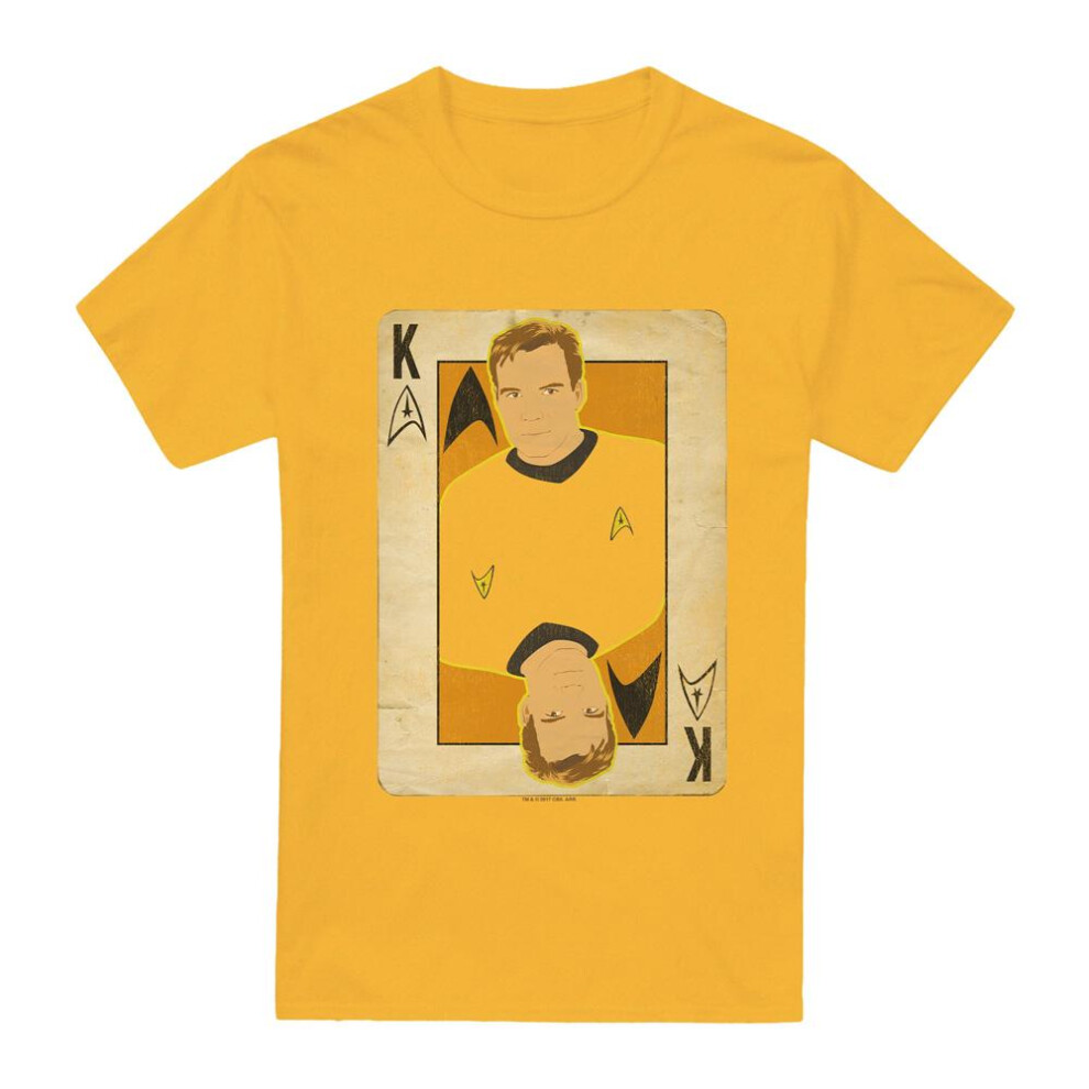 Star Trek (S, ) Mens The Original Series King T-Shirt Gold