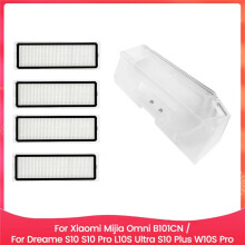 5PCS Dust Box Filter Set Compatible with Mijia Omni B101CN S10 S10 Pro L10S Ultra S10 W10S Pro Spare Replace Part