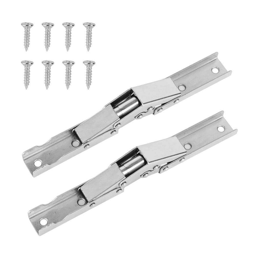 2Pcs Heavy Duty Selflocking Folding Shelf Brackets 90 Hinges For Cabinet Table Workbench Silver 9771547227199