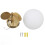 Luminária de parede LED em ferro e vidro, design minimalista moderno 1