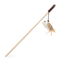 Spaß Claw Grinding Wand Spielzeug - Holzkatzenstab für drinnen und draußen