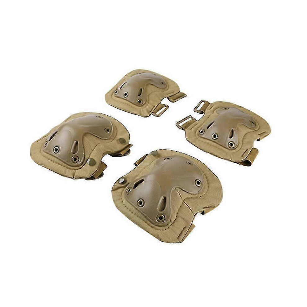Tactical Knee And Elbow Pads Set, 4Pcs Level 2, Level 2 Protection Polyester Anti-Collision 6901508012233