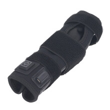 Heizendes Handgelenkband mit 3-Gurt-Heißkompressor, verstellbare medizinische Bandage, schwarz