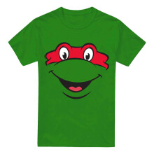 (S, Kelly Green) Teenage Mutant Ninja Turtles Mens Raphael Smile T-Shirt