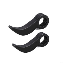 2pcs Pry Bar Wrench Adapter Crowbar Adapter for Half Shaft Removal 1/2in and 3/8in Heavy Duty