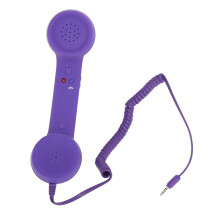 écouteur de téléphone rétro filaire sans radiation avec câble flexible de 9 pieds