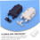 4pcs Push to Open Cabinet Latch with Invisible Spring Lock for Kitchen Cupboards and Wardrobe 3