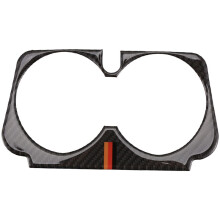Carbon Fiber Car Central Control Water Cup Holder Cover Trim for - C GLC E Class W205 X253 W213 2015-2019