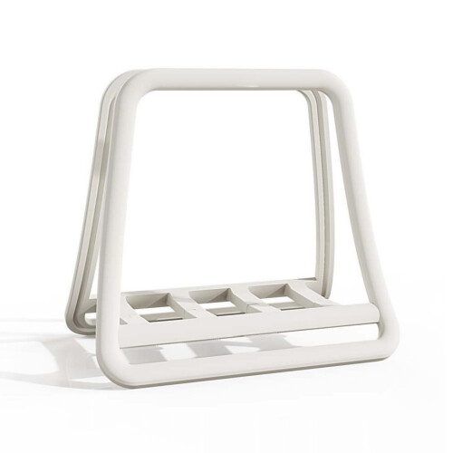 Support de stockage de support d'ordinateur portable de-Blanc