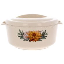 5 Litre Thermal Insulated Hot Pot Food Warmer Casserole Pan Round Serving & Storage Dish