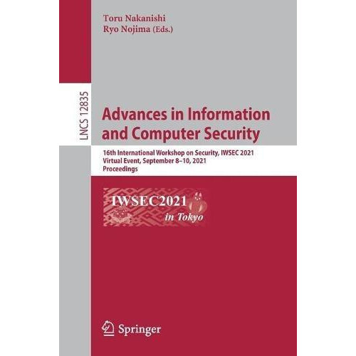 Advances in Information and Computer Security Paperback Book