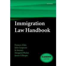 Immigration Law Handbook by Gillespie James Barrister retired Barriste