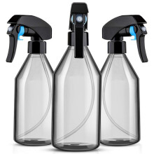 Plastic Spuitflessen voor Reinigingsoplossingen, Herbruikbare Lege Container van 10 OZ met Duurzame Zwarte Trekkersproeier, 3 Stuks