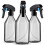Plastic Spray Bottles for Cleaning Solutions,10OZ Reusable Empty Container with Durable Black Trigger Sprayer, 3Pack 1