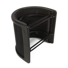 Microphone Pop Filter for AudioTechnica AT2020 with Dual Layer Noise Reduction and Universal Ring Mount